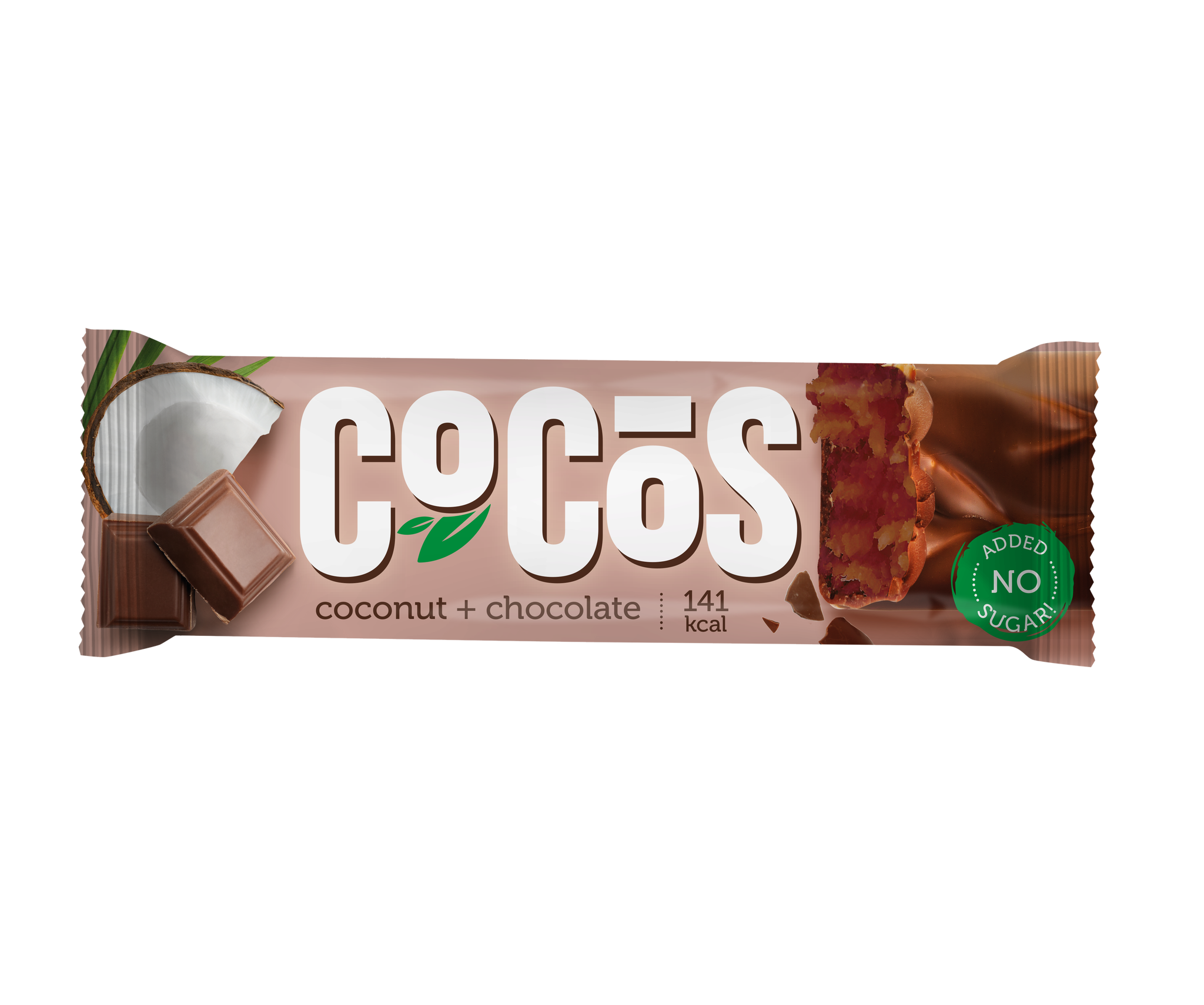 FitnesShock COCOS Glazed Bar "Coconut + Milk Chocolate", 1 box (12 pieces)_1