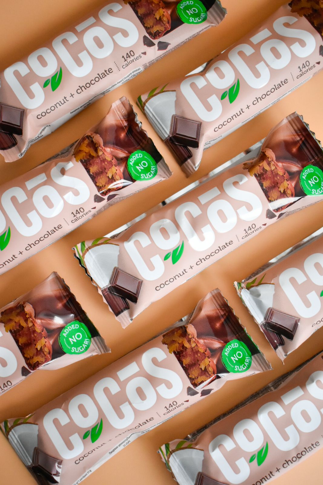 FitnesShock COCOS Glazed Bar "Coconut + Milk Chocolate", 1 box (12 pieces)_3