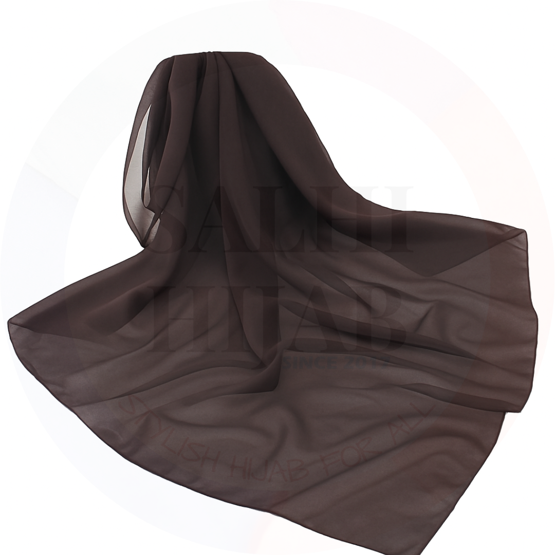 Plain Chiffon square scarf 115x115cm_7