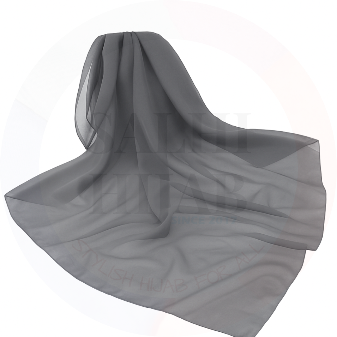 Plain Chiffon square scarf 115x115cm_8