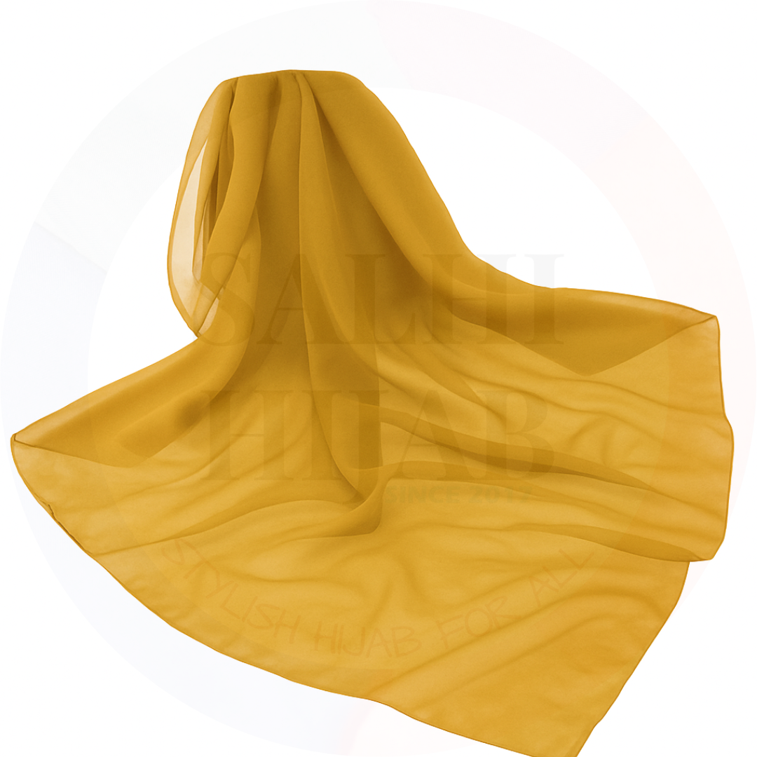 Plain Chiffon square scarf 115x115cm_11