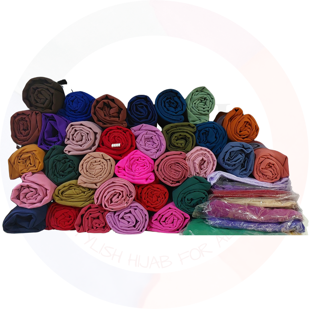 Plain Chiffon square scarf 115x115cm