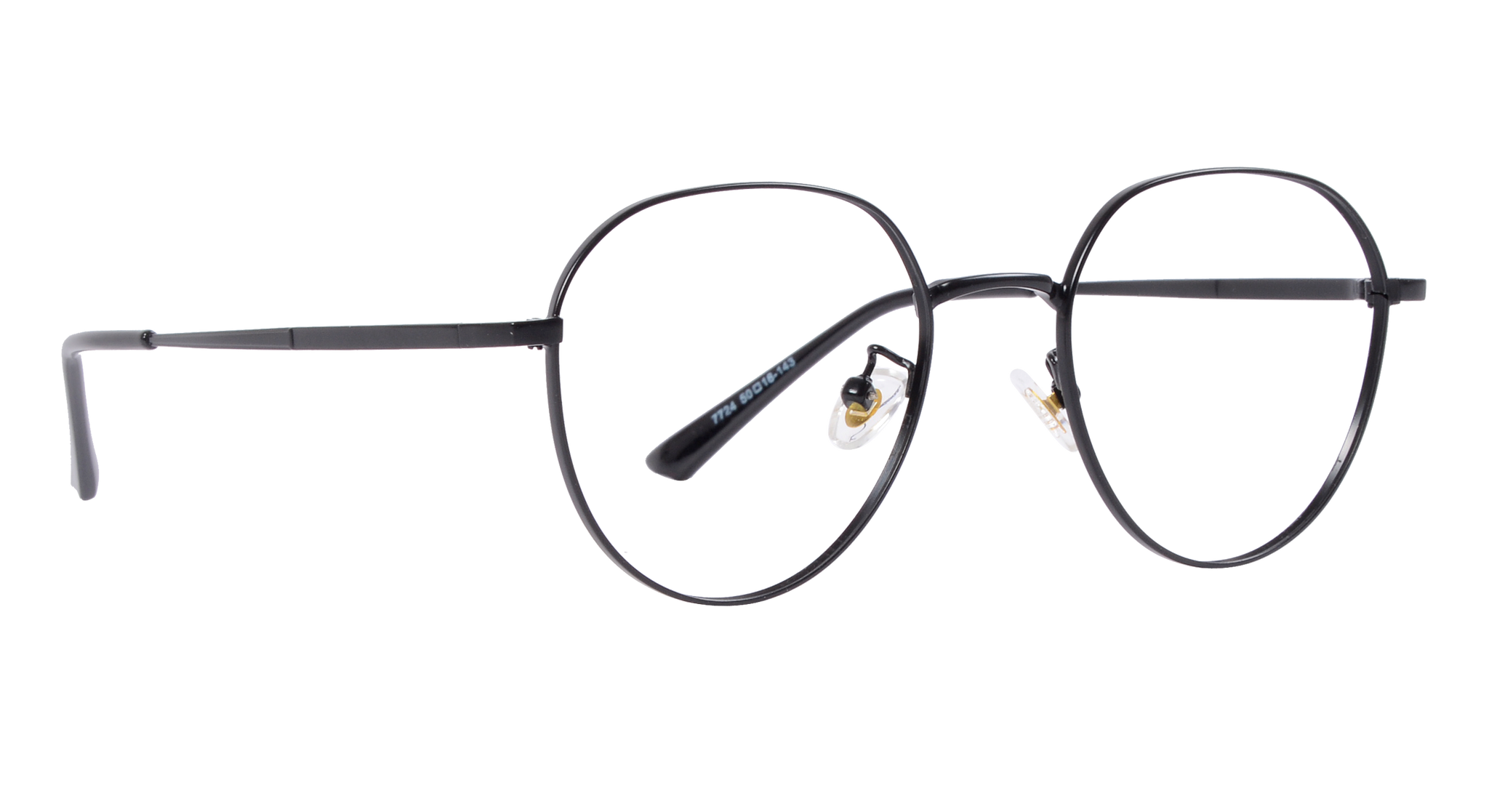 NOW ROUND NEW 25M 16_800 |7724 |Full Rim |Metal |BLACK-Metal |50-18-143_0