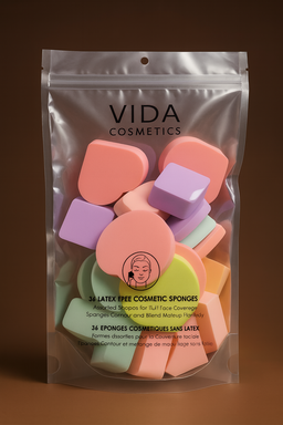  VIDA COSMETICS – 36PCS LATEX-FREE MAKEUP SPONGES