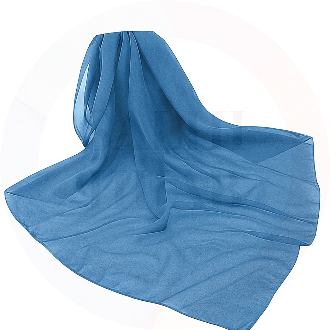 Plain Chiffon square scarf 115x115cm_20