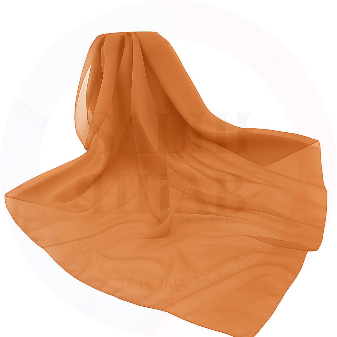 Plain Chiffon square scarf 115x115cm_21