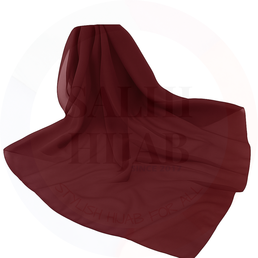 Plain Chiffon square scarf 115x115cm_22