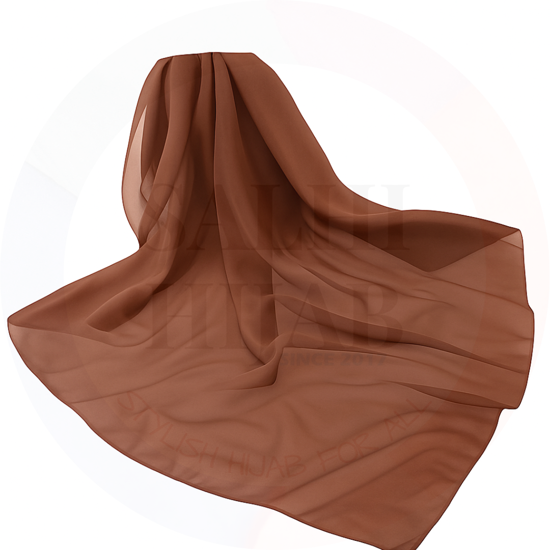 Plain Chiffon square scarf 115x115cm_24