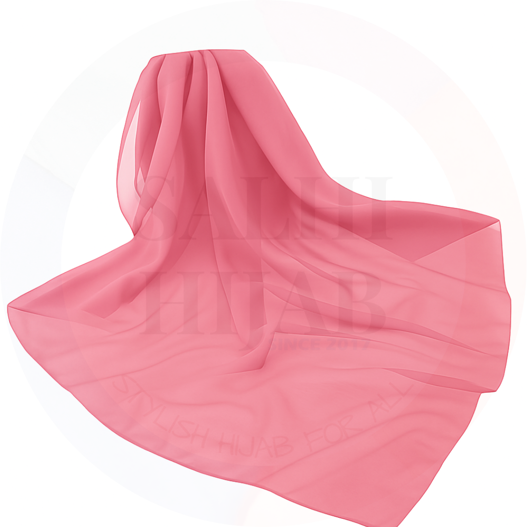 Plain Chiffon square scarf 115x115cm_25