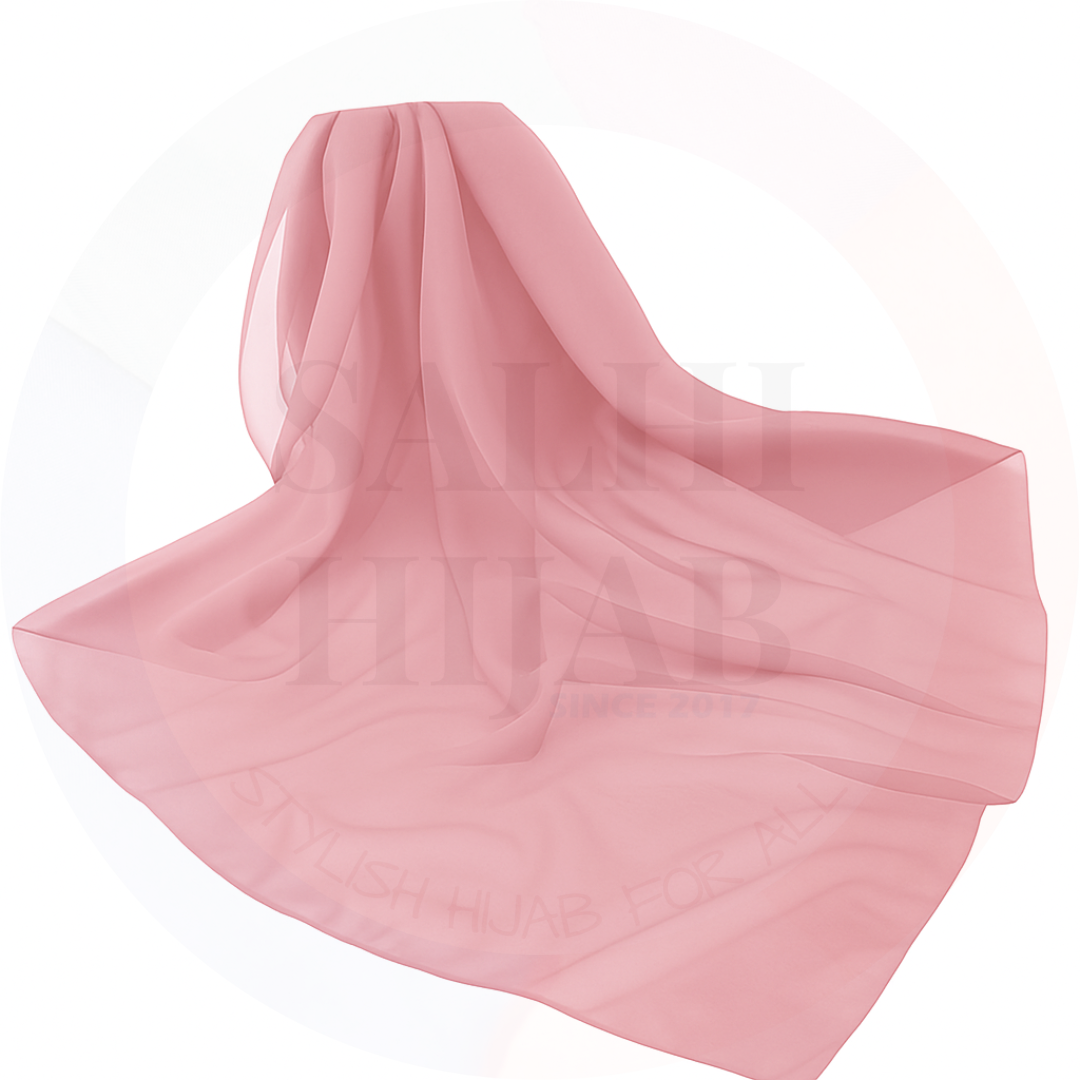 Plain Chiffon square scarf 115x115cm_26