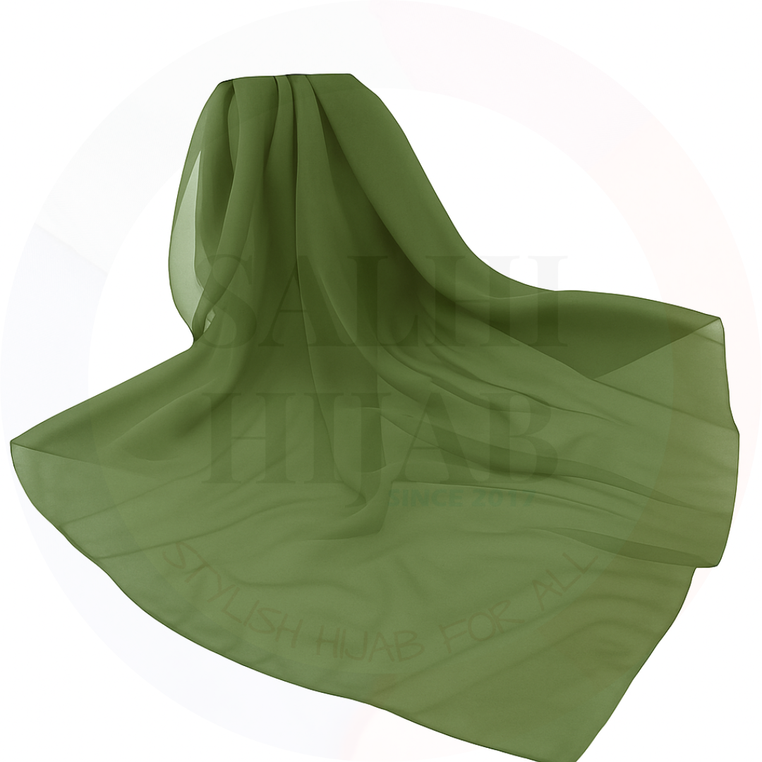 Plain Chiffon square scarf 115x115cm_29