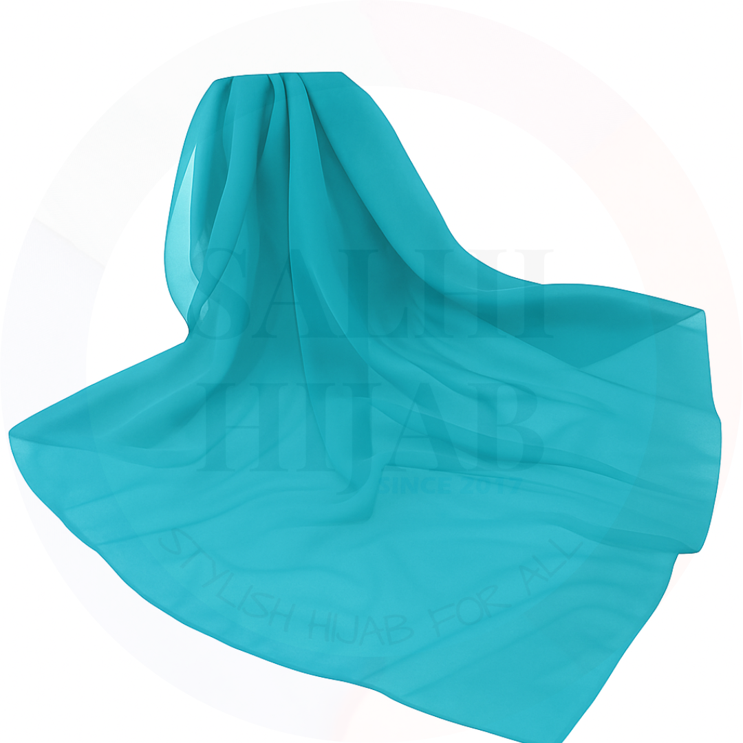 Plain Chiffon square scarf 115x115cm_30