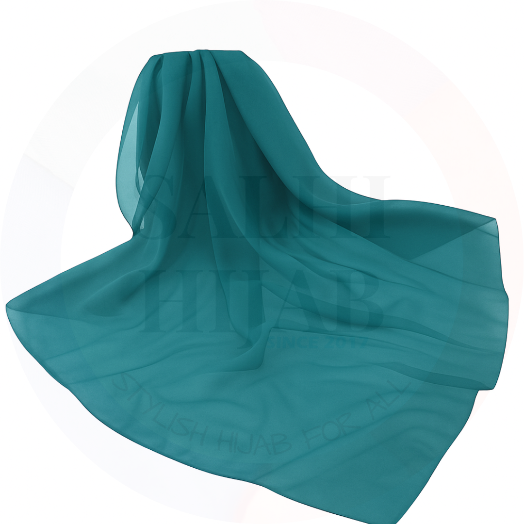 Plain Chiffon square scarf 115x115cm_31