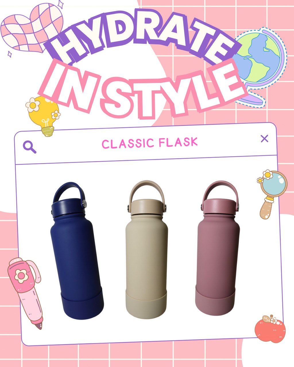 Customised Classic Flask (1000ml)