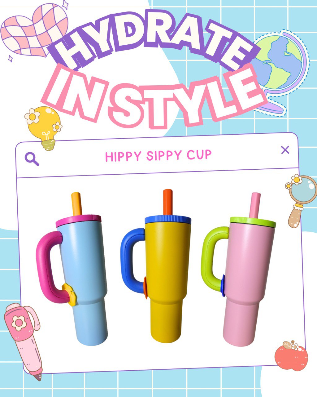 Customised Hippy Sippy Cup (1050ml)