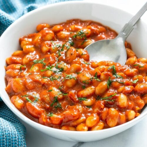 White Beans in Tomato Sauce - فاصوليا بيضاء بالصلصة_0