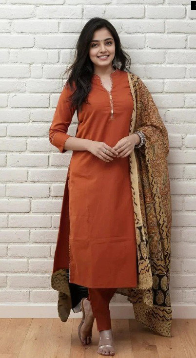 COTTON ANARKALI FULLSET