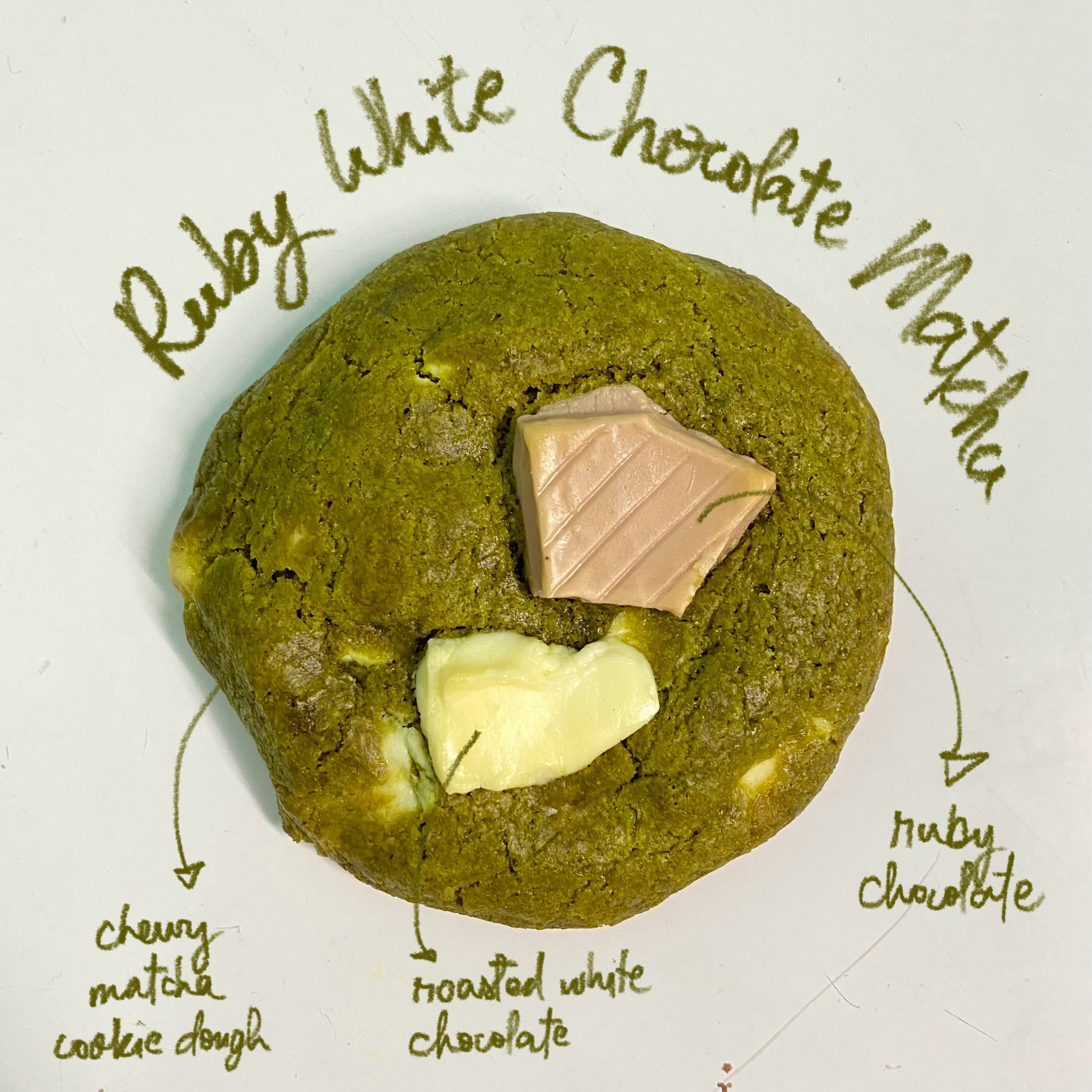 Ruby White Chocolate Matcha Cookie_0