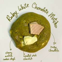Ruby White Chocolate Matcha Cookie