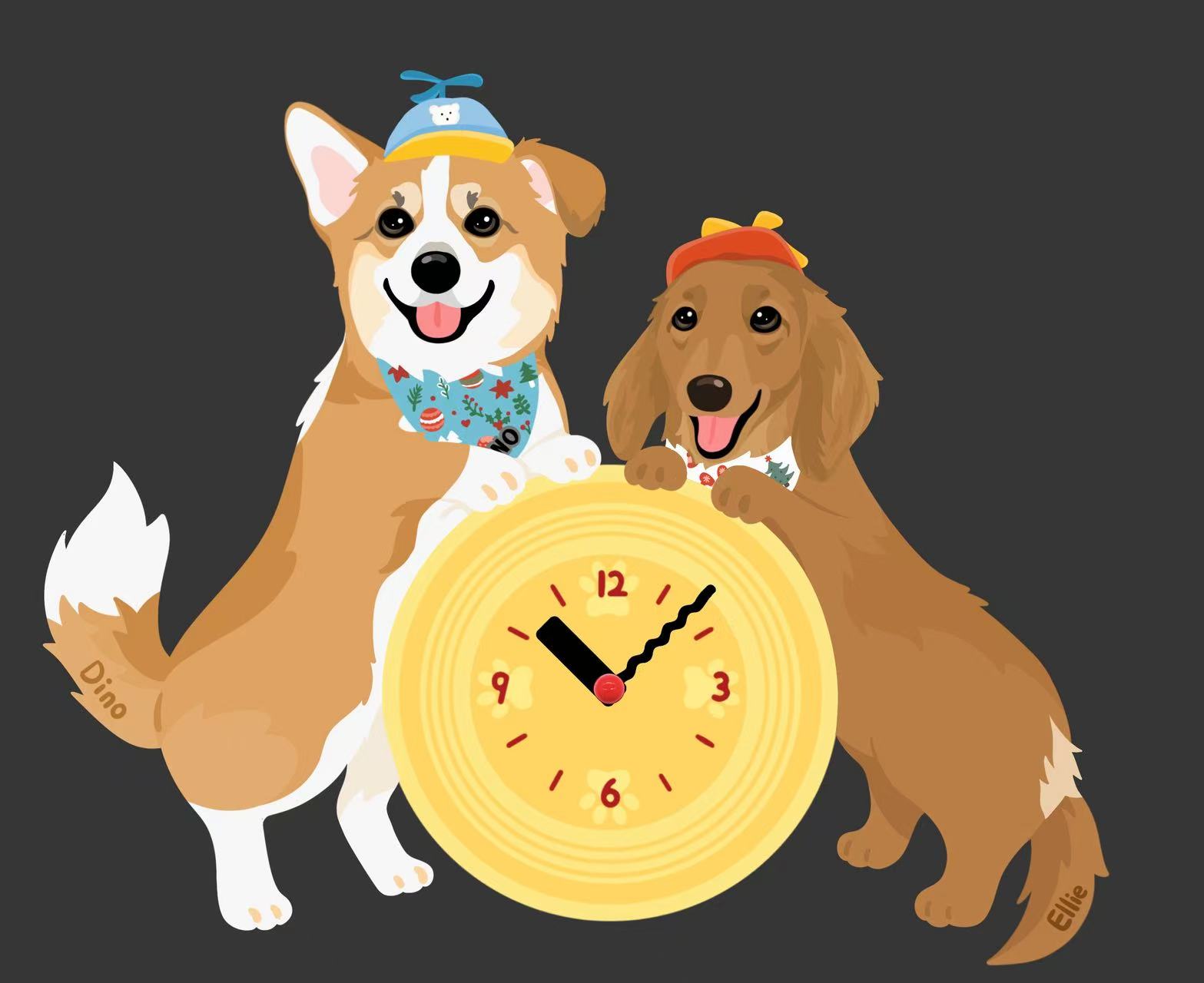 Pawdials - Customised Clocks (The More the Merrier)_1