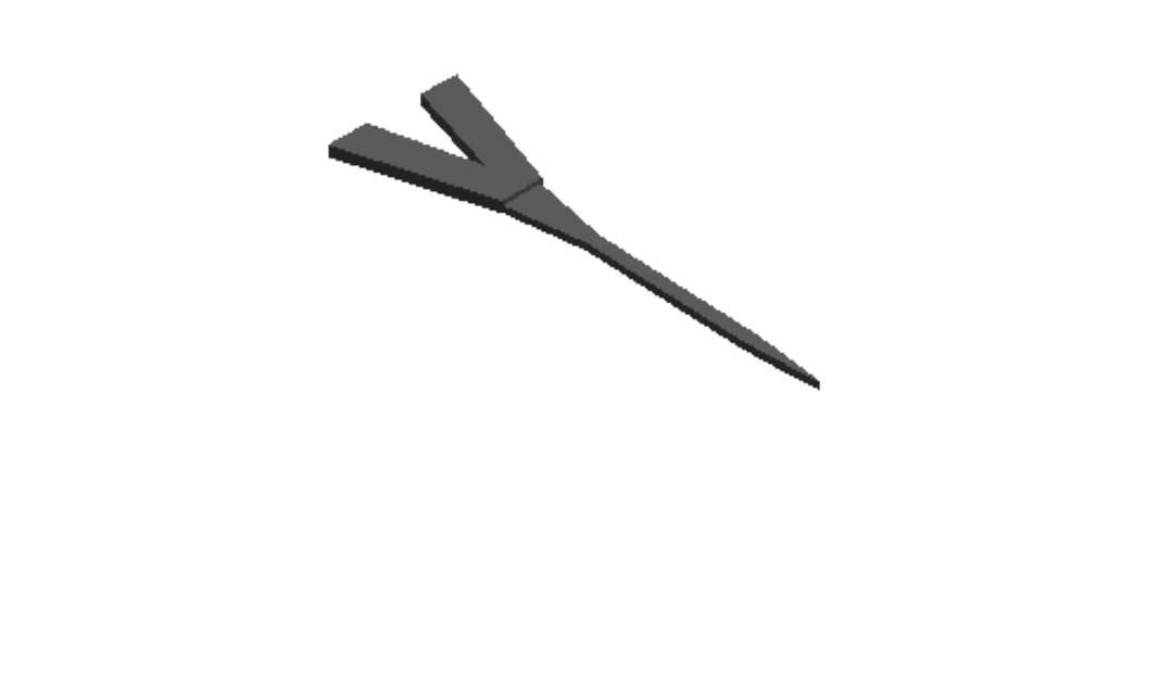 V cake topper outline Cookie Cutter