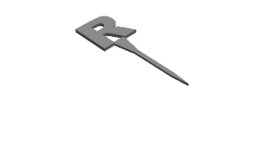 R cake topper outline Cookie Cutter        