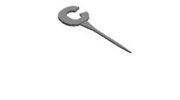 C cake topper outline Cookie Cutter        