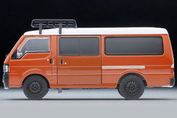 TLVN MODEL 1/64 MAZDA BONGO BRAWNY "CUSTOM" - BROWN WITH FIGURES