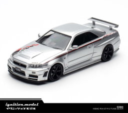 IGNITION MODEL 1/64 NISSAN SKYLINE GT-R (R34) NISMO Z-TUNE - SILVER