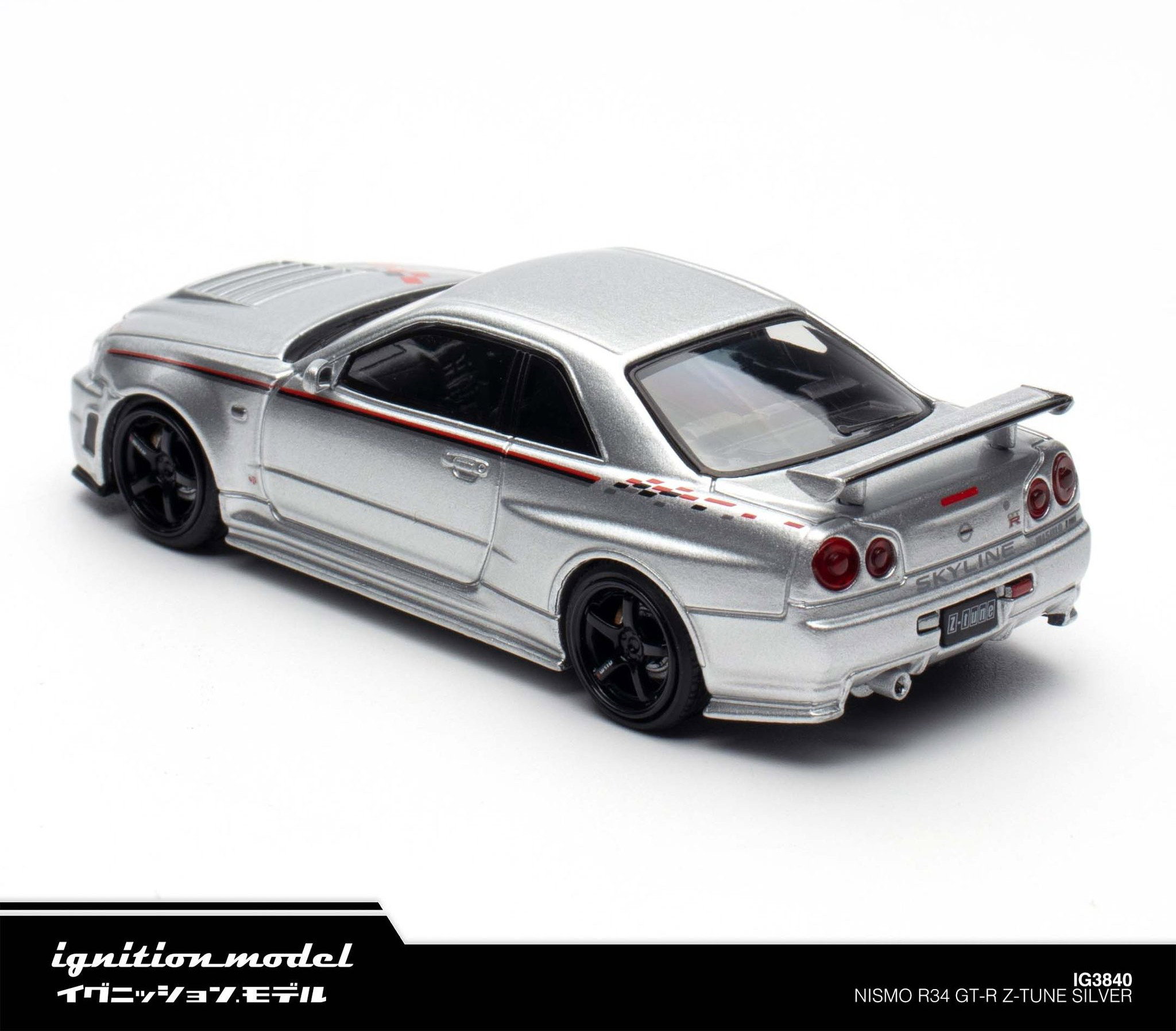 IGNITION MODEL 1/64 NISSAN SKYLINE GT-R (R34) NISMO Z-TUNE - SILVER_4