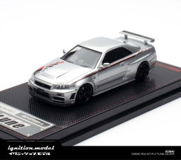 IGNITION MODEL 1/64 NISSAN SKYLINE GT-R (R34) NISMO Z-TUNE - SILVER