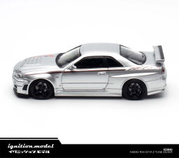 IGNITION MODEL 1/64 NISSAN SKYLINE GT-R (R34) NISMO Z-TUNE - SILVER