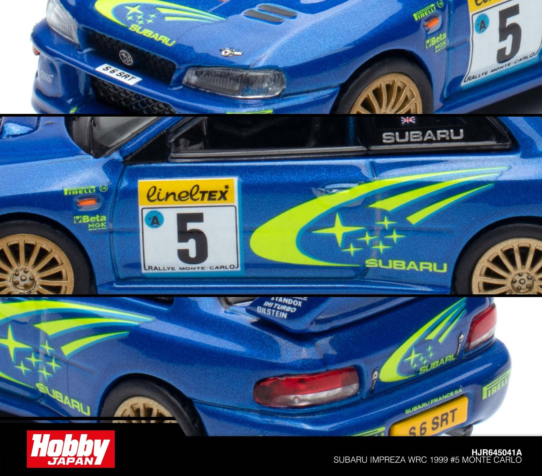 HOBBY JAPAN MODEL 1/64 SUBARU IMPREZA WRC 1999 MONTE CARLO_3