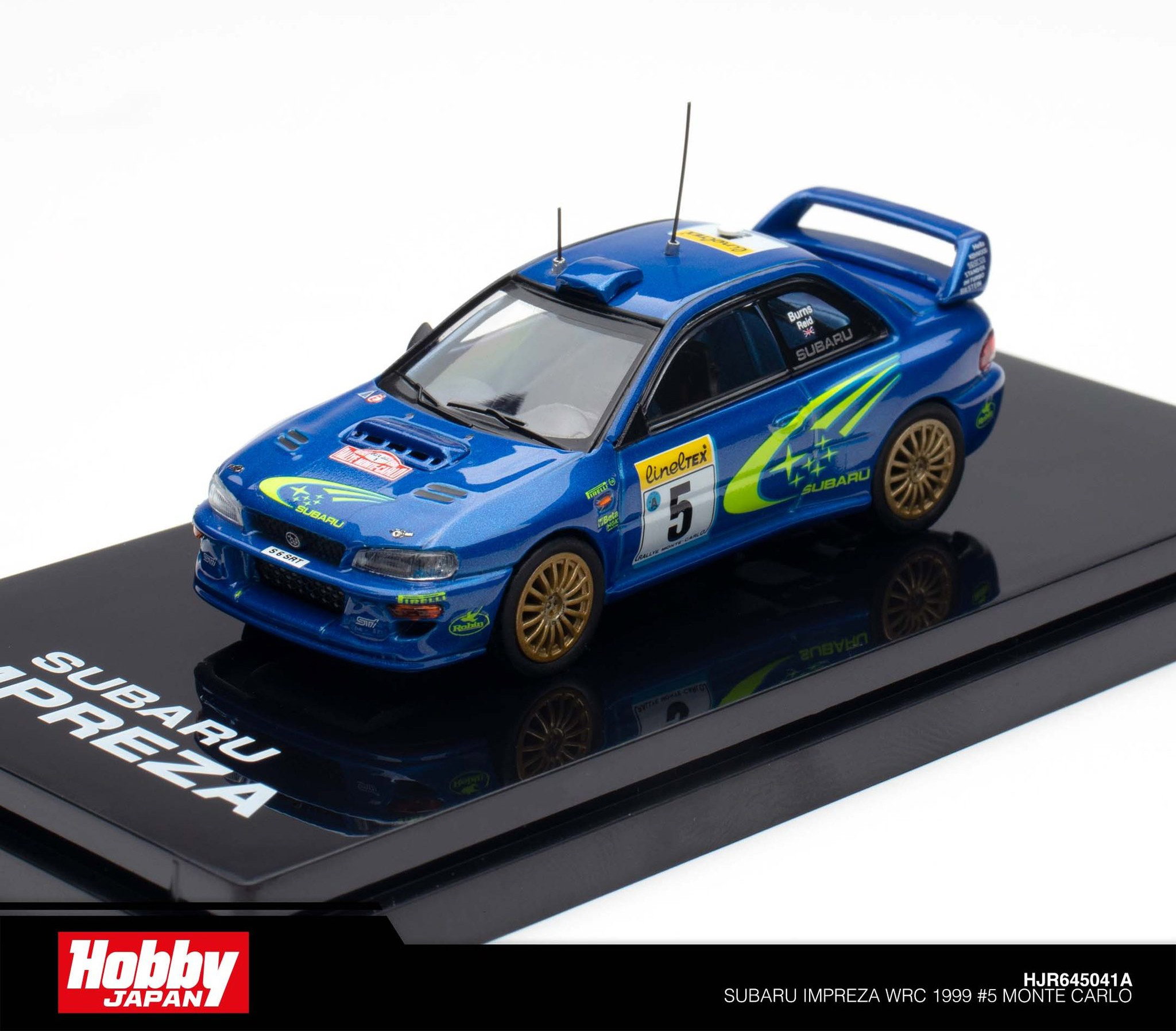 HOBBY JAPAN MODEL 1/64 SUBARU IMPREZA WRC 1999 MONTE CARLO_8