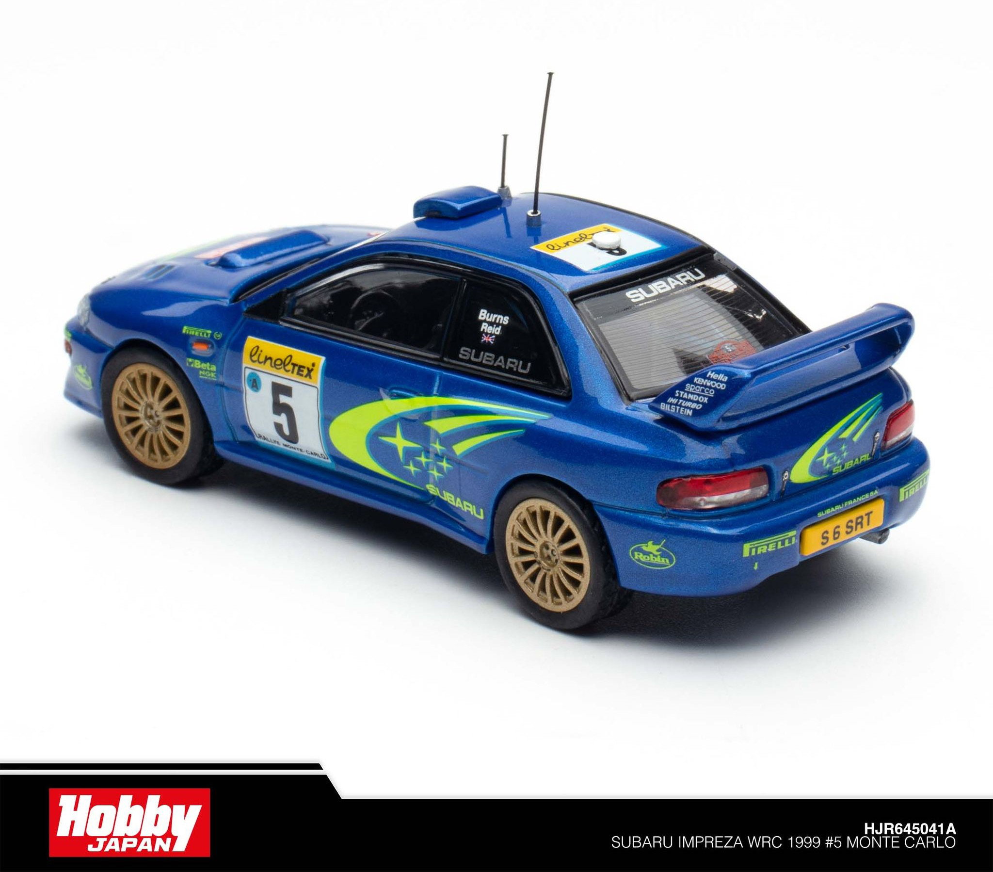 HOBBY JAPAN MODEL 1/64 SUBARU IMPREZA WRC 1999 MONTE CARLO_6