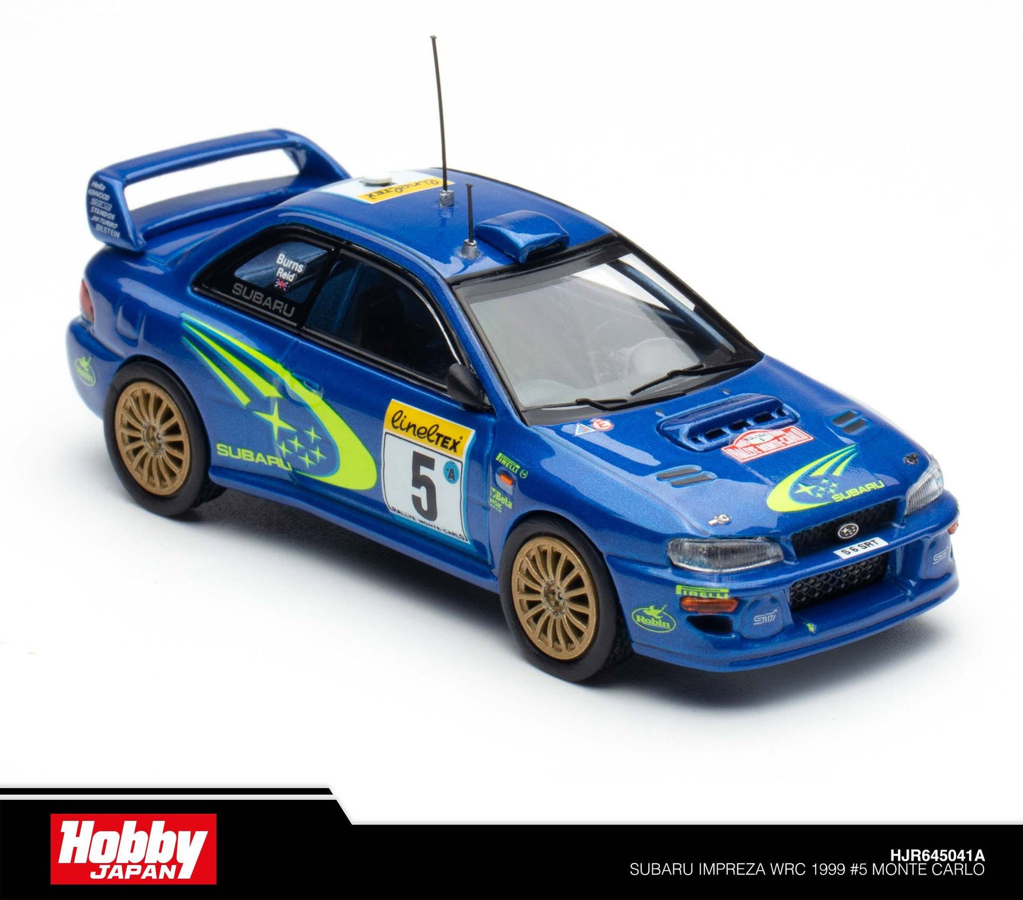 HOBBY JAPAN MODEL 1/64 SUBARU IMPREZA WRC 1999 MONTE CARLO_4