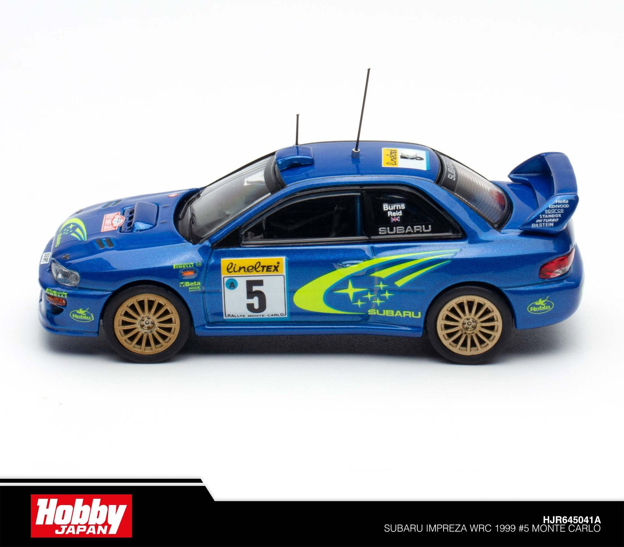 HOBBY JAPAN MODEL 1/64 SUBARU IMPREZA WRC 1999 MONTE CARLO_7