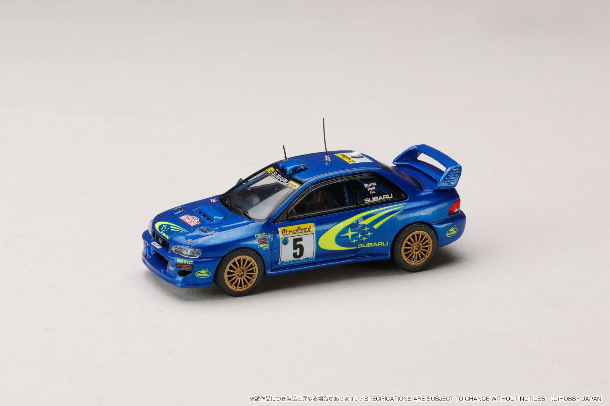 HOBBY JAPAN MODEL 1/64 SUBARU IMPREZA WRC 1999 MONTE CARLO_10