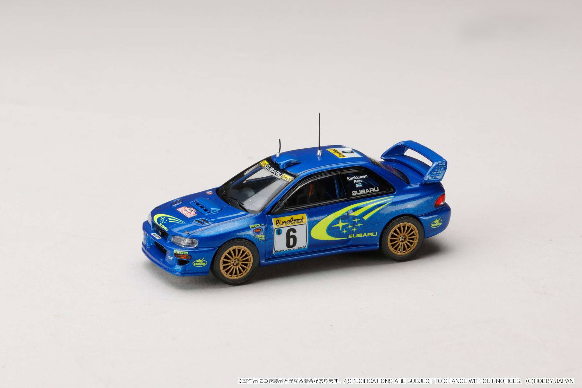 HOBBY JAPAN MODEL 1/64 SUBARU IMPREZA WRC 1999 MONTE CARLO_11