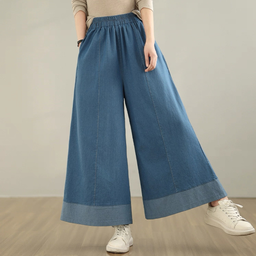 Duo Tone List Denim Pants
