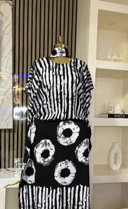 Black & White - Crepe Bubu