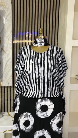 Black & White - Crepe Bubu