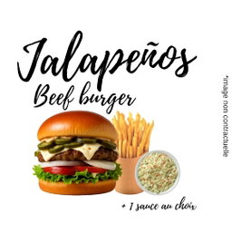 Jalapeño beef burger
