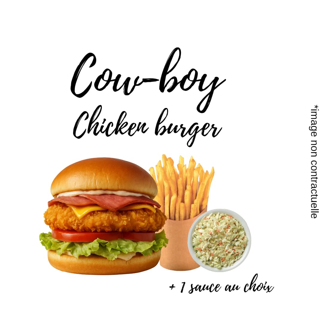Cow-Boy chicken burger
