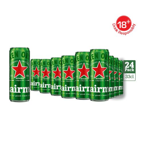 Heineken Sleek Can 33cl x 24Pcs