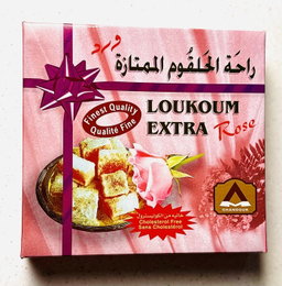 Ghandour rose loukoum 450 g  راحه حلقوم ورد غندور ٤٥٠ غرام