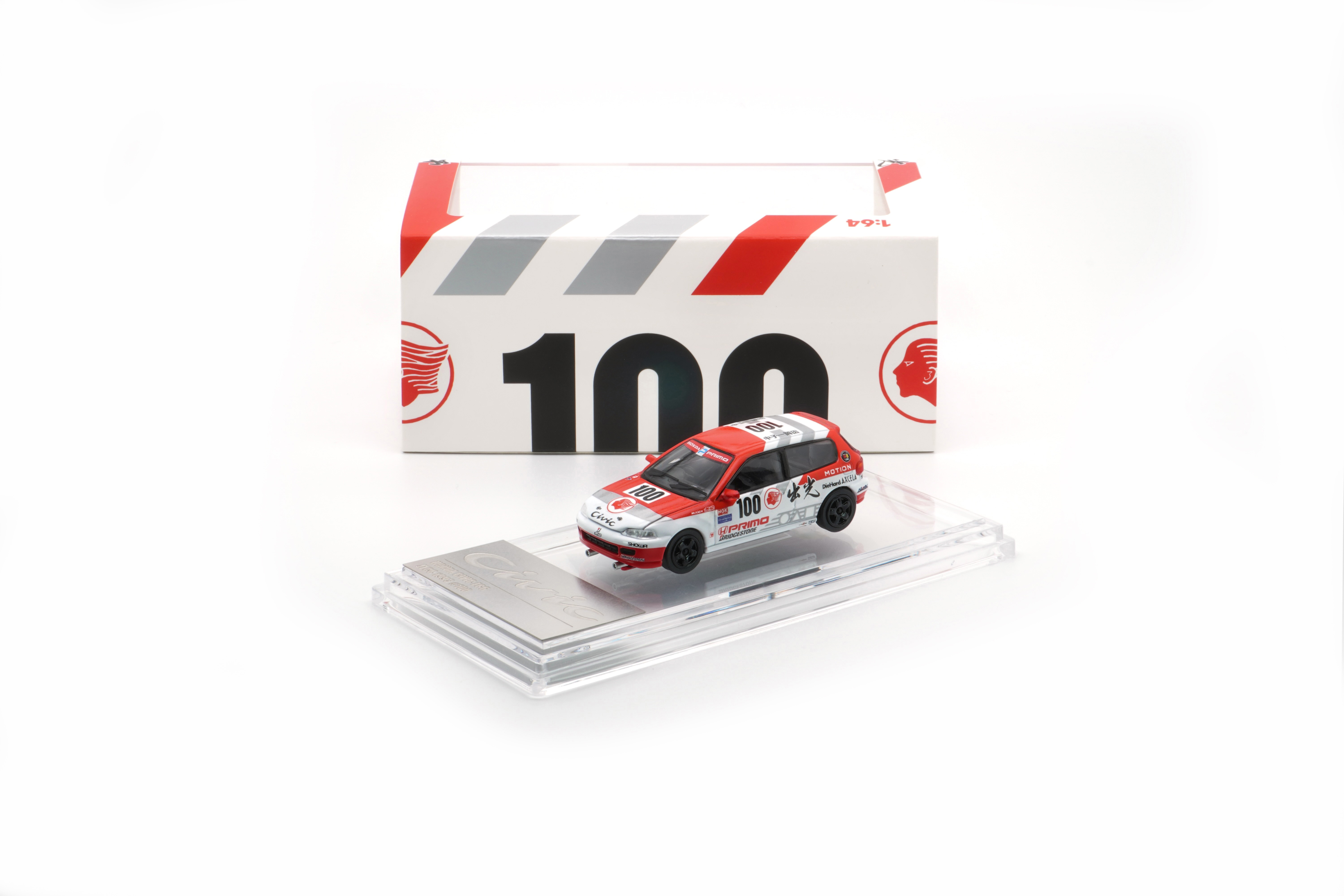 BMC MODEL 1/64 HONDA EG6 #100 JTCC 1993
