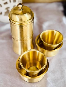 BRASS COFFEE FILTER DABARA SET 