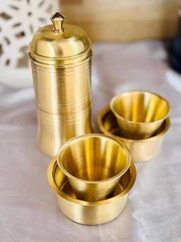 BRASS COFFEE FILTER DABARA SET 