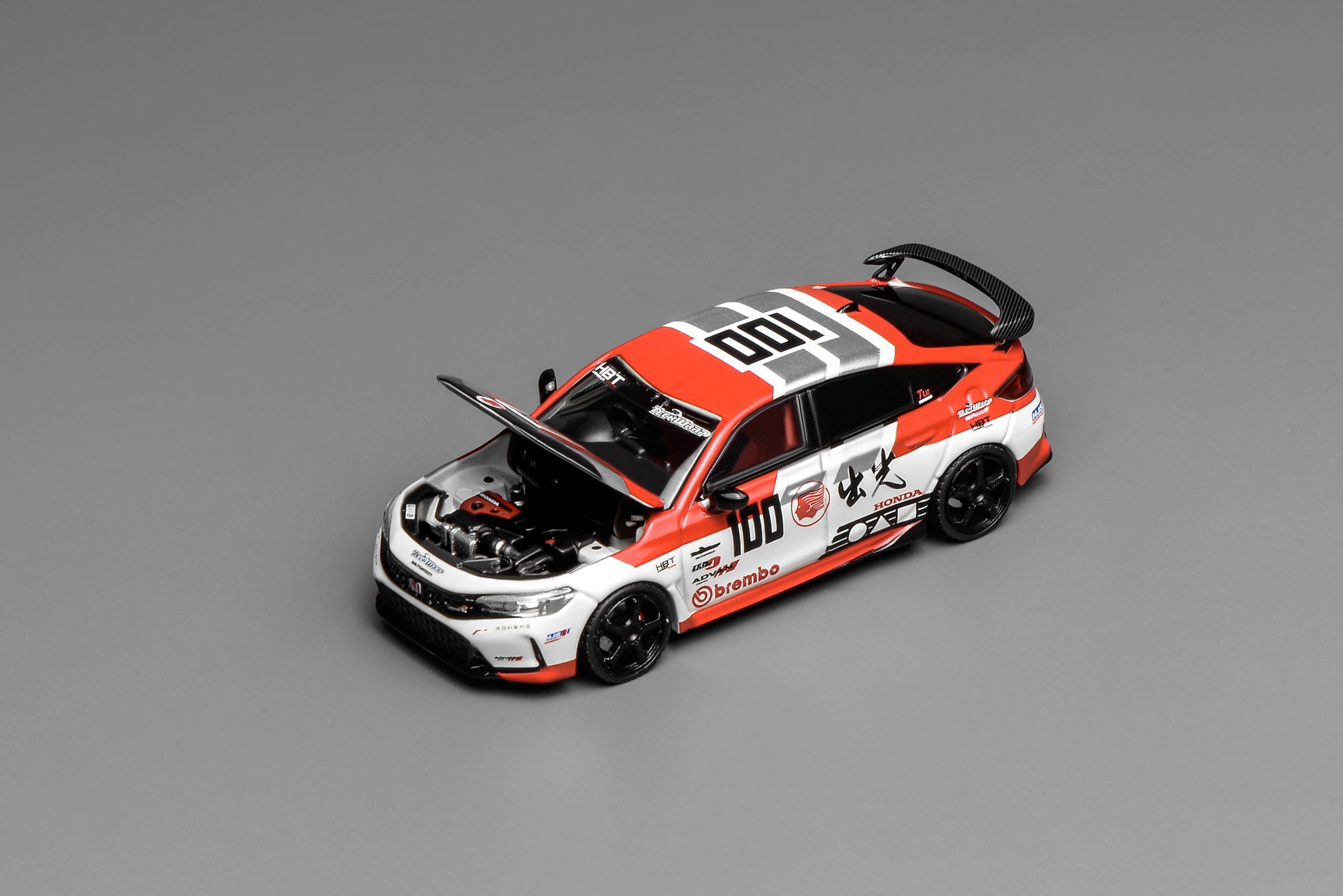 MOTOR HELIX MODEL 1/64 HONDA CIVIC TYPE-R (FL5) - IDEMITSU MOTION RED_1